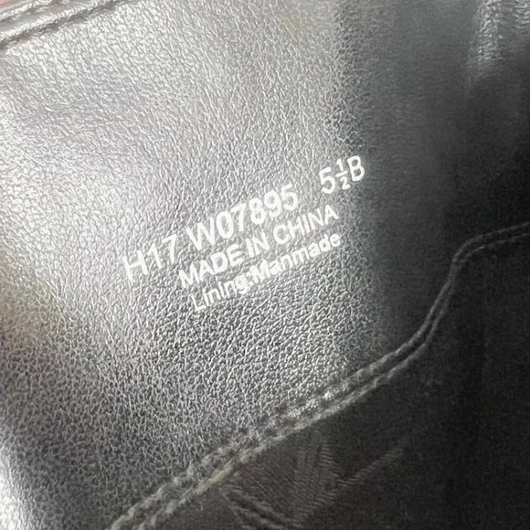 Cole Haan Pearlie Black Pebbled Leather Riding Boot With Buckle Women's Size 5.5 - Picture 6 of 11